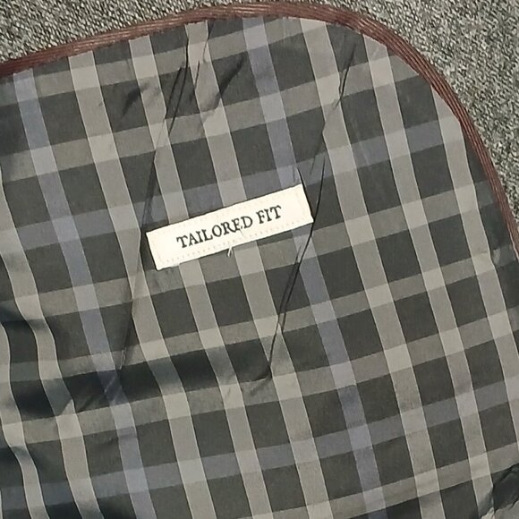 MENS JOS A BANK GRAY DRESS BLAZER, WOOL, SIZE 43R, TAILORED FIT, 43R - Picture 11 of 12